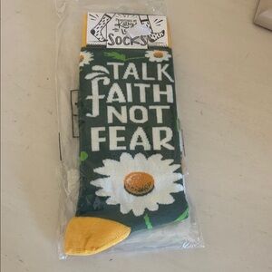 Primitives by Kathy Green and Yellow Socks with Daisy Pattern